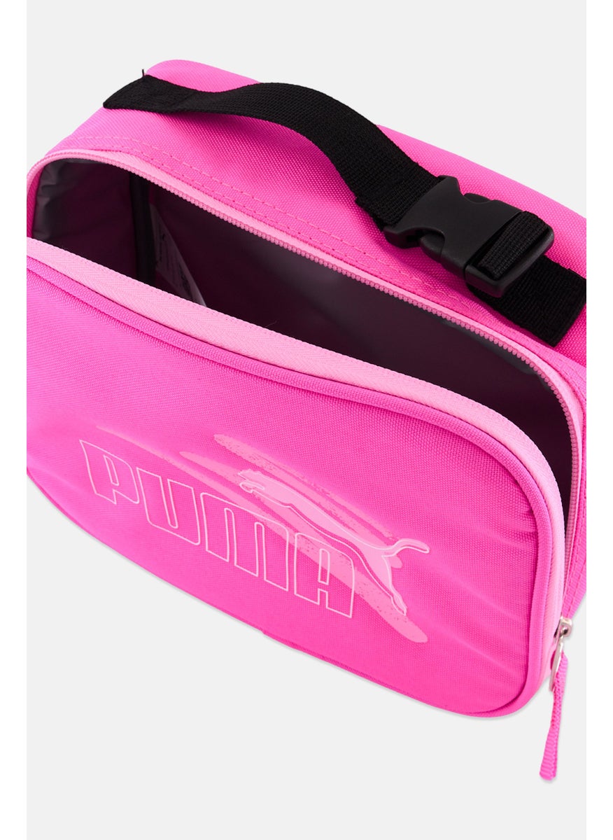 PUMA Kids Girl Brand Logo Lunch Box Bag 23 L x 18 H x 9 W cm, Pink  - Image 2