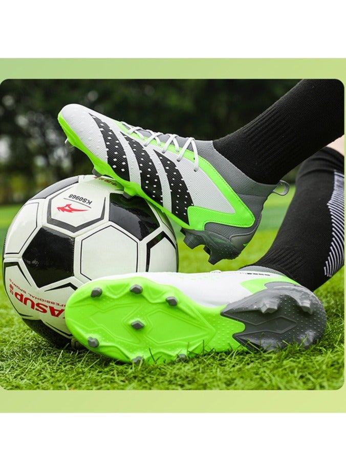 SKT Shiketro Men's And Women's Football Shoes, Outdoor Turf Indoor Football Training Shoes, Low-Top Breathable And Non-Slip Sports Shoes, Football Track And Field Training Shoes, Long Spikes And Short Spikes - Image 3