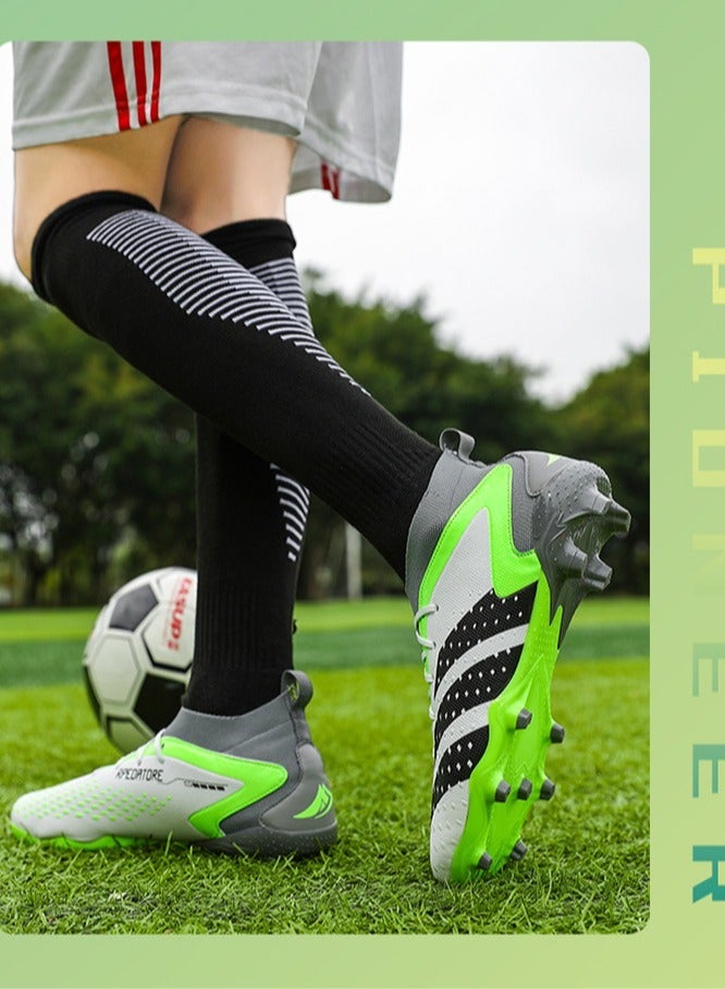 SKT Shiketro Men's And Women's Football Shoes, Outdoor Turf Indoor Football Training Shoes, Low-Top Breathable And Non-Slip Sports Shoes, Football Track And Field Training Shoes, Long Spikes And Short Spikes - Image 4