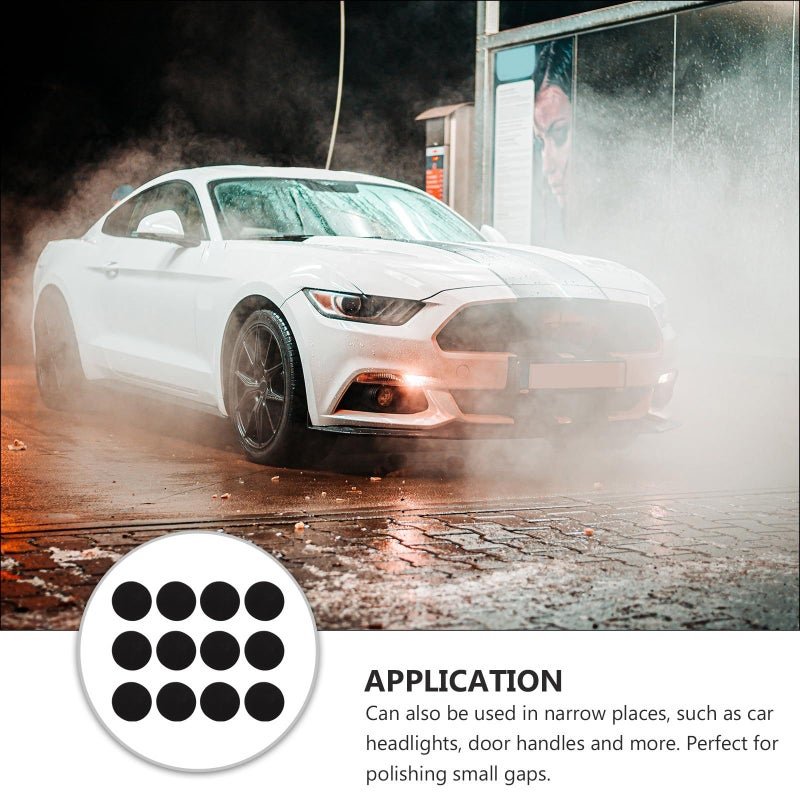12pcs 3 Inch Car Buffing Pads Sponge Polishing Set Black For Detailing Paint Correction - Image 4