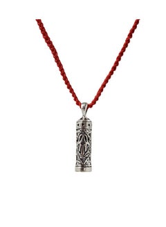 Women'S Traveler'S Prayer In Sterling Silver Mezuzah Prayer Box On Red Knitted Necklace - pzsku/Z47224E9F6B5DFF9EC3DFZ/45/_/1735214516/e74bc0da-8f41-43d3-a268-4ed846583a39