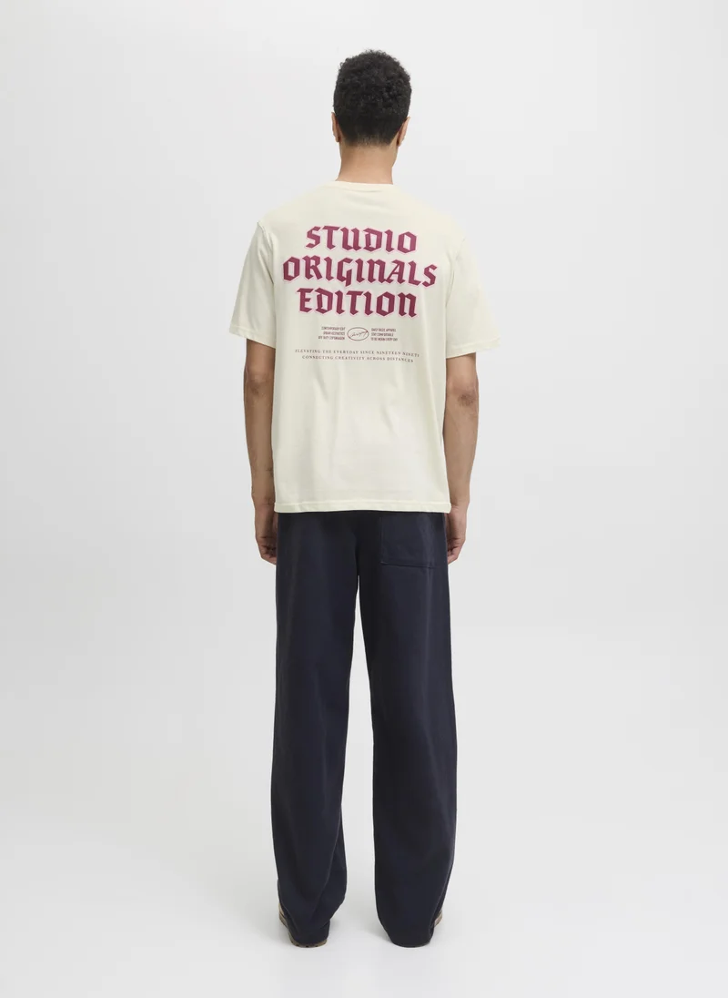 JACK & JONES  JORMEADOWS TYPO TEE SS CREW NECK for Men | Best Price UAE