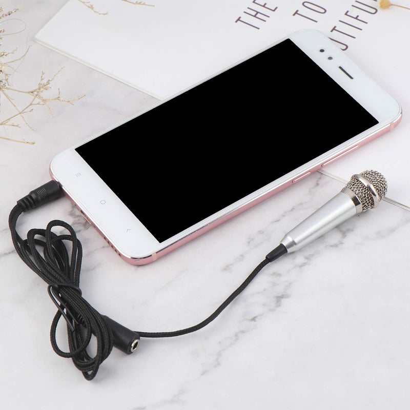LOCOLO 4Pcs Mini Microphone Mini Karaoke Microphone for Voice Recording Portable Microphone Chatting and Singing Compatible with Smartphone iPhone iPad Laptop - Image 3