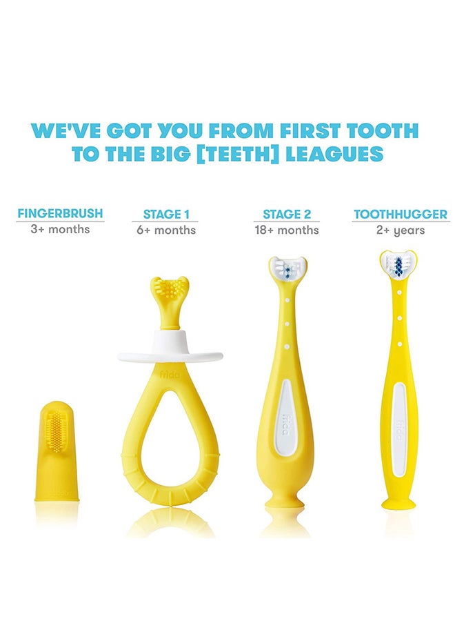 فريدا بيبي فرشاة أسنان للأطفال الصغار للعناية بالفم لثة حساسة عبوة كومبو - Image 3