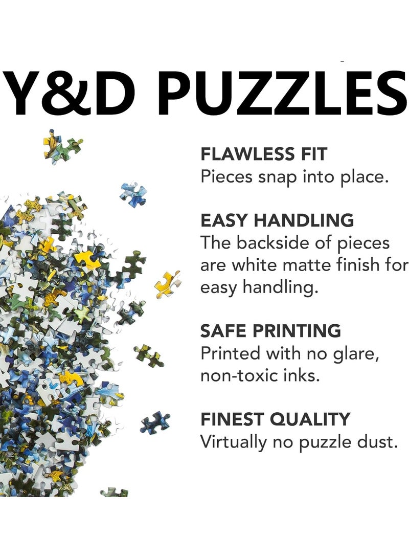 Y&D Busy Spring Streets 1000 Piece Puzzle Beautifully Illustrated Jigsaw Puzzle of a Local New York City Street Fun and Challenging Unique Gift Idea for Children in Birthday or Eid - Image 2