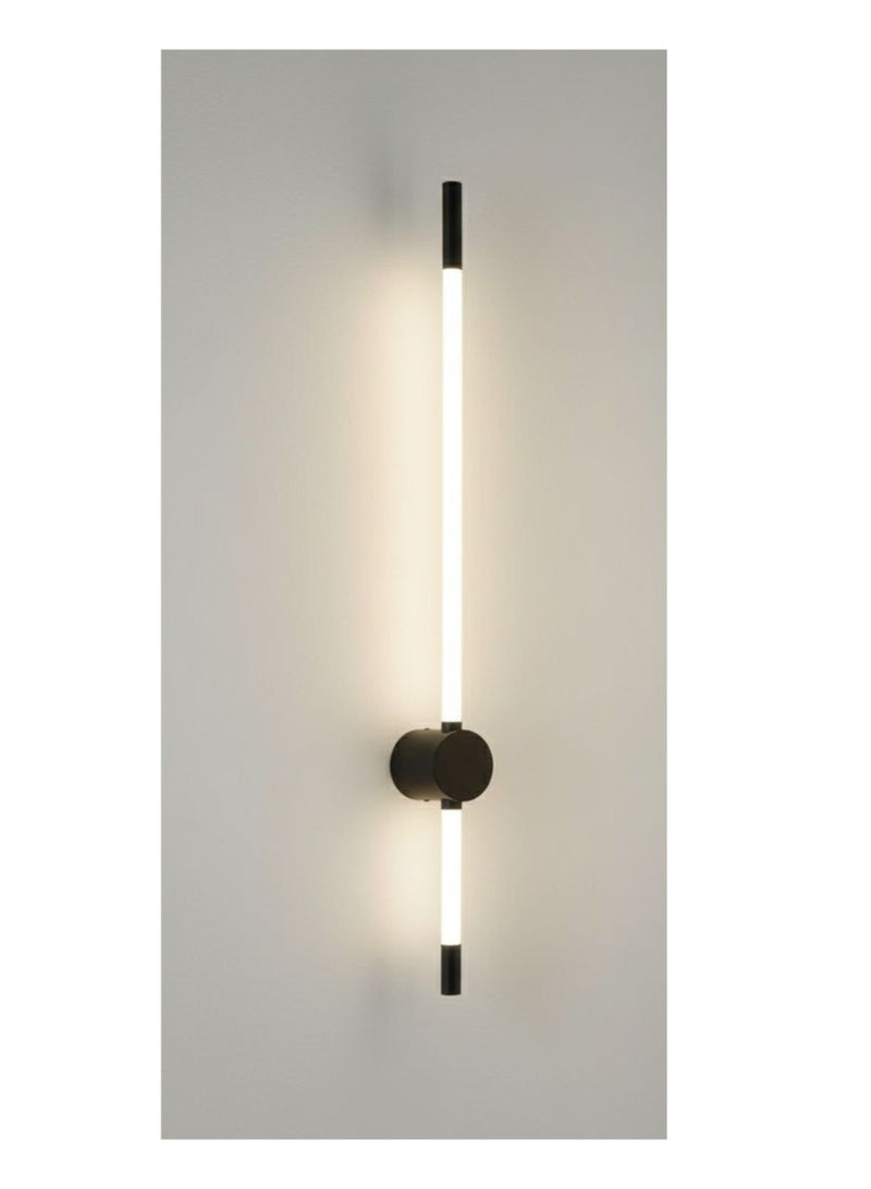 Modern Linear LED Wall Sconce, Black - Image 1