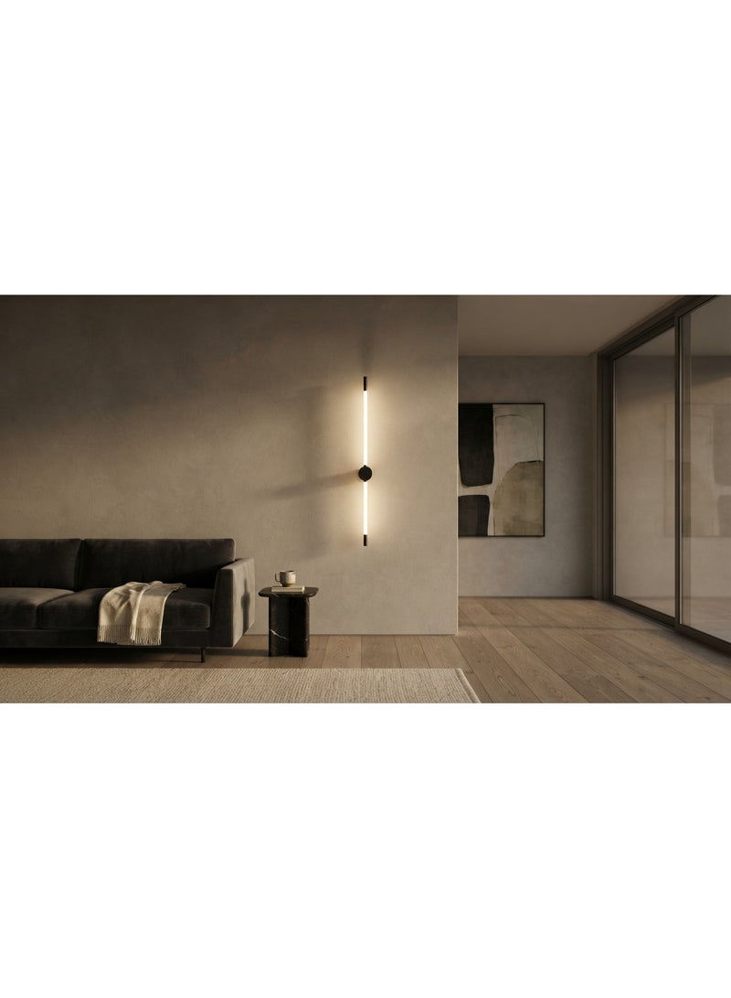 Modern Linear LED Wall Sconce, Black - Image 3