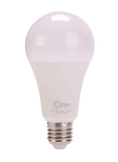 Levin Germany Levin A-Bulb 15W 6500K Daylight LED Bulb E27 220-240V IP20 220° Ø70 x L136, Flicker Free Non-Dimmable, Frosted Finish, Suitable for Residential & Commercial Application  - Image 1