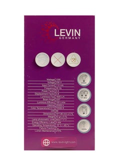 Levin Germany Levin A-Bulb 15W 6500K Daylight LED Bulb E27 220-240V IP20 220° Ø70 x L136, Flicker Free Non-Dimmable, Frosted Finish, Suitable for Residential & Commercial Application  - Image 3