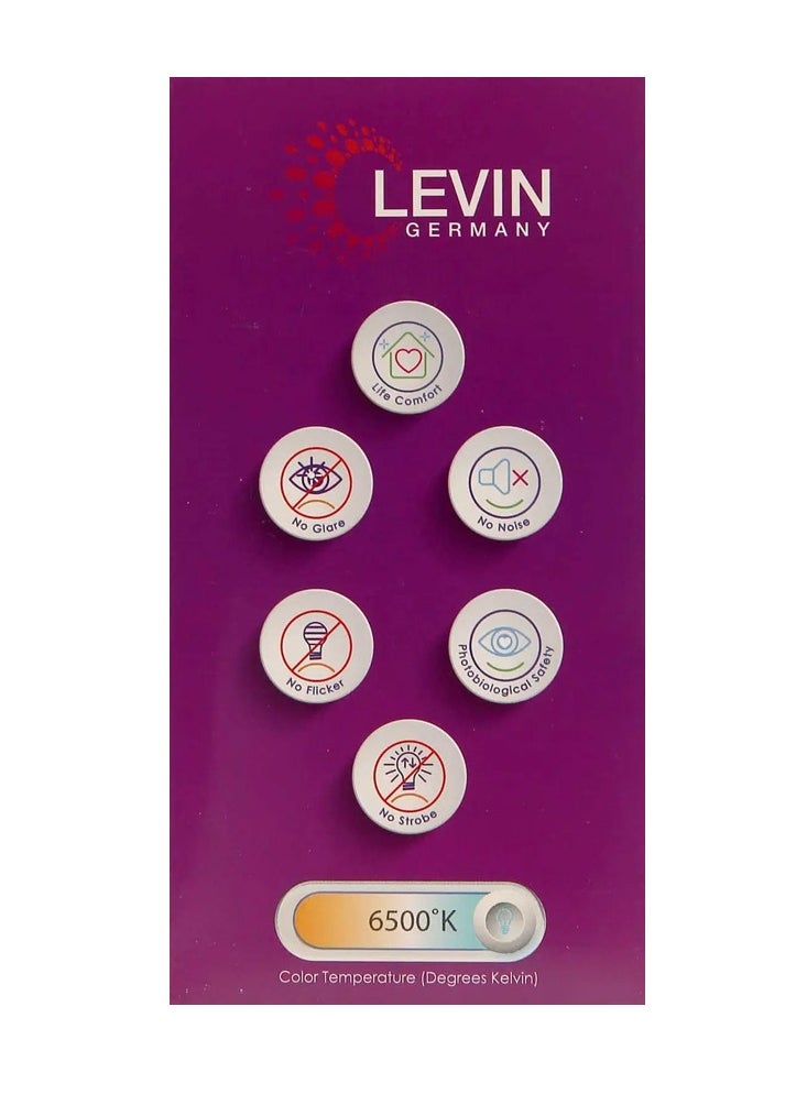 Levin Germany Levin A-Bulb 15W 6500K Daylight LED Bulb E27 220-240V IP20 220° Ø70 x L136, Flicker Free Non-Dimmable, Frosted Finish, Suitable for Residential & Commercial Application  - Image 4