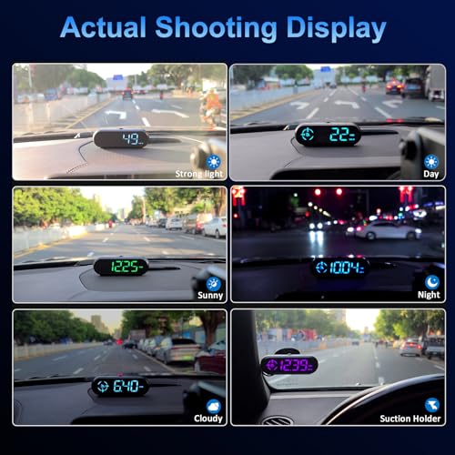 SinoTrack Digital GPS Speedometer Universal MPH Heads-Up Display for Car GPS Speedometer Large Screen HUD with Over Speed Alarm Fatigued Driving Alert for All Vehicle - Image 5