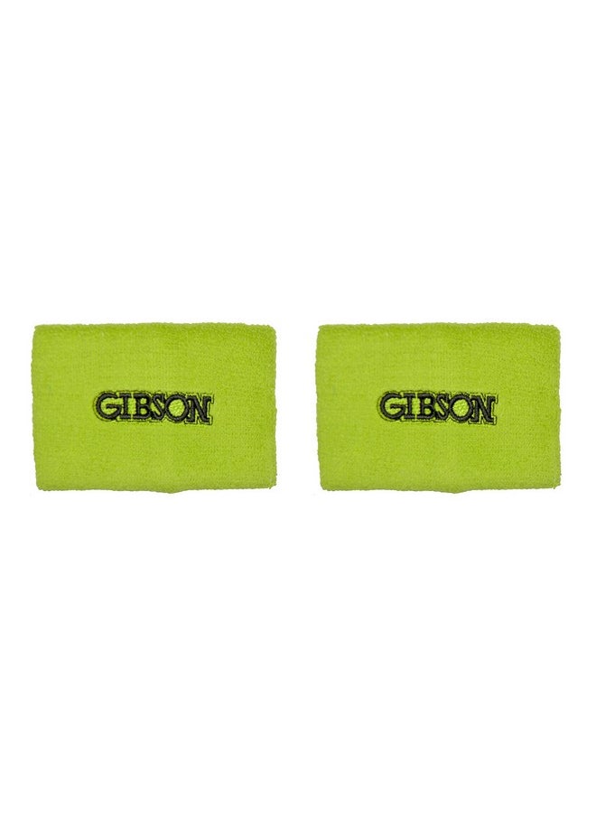 Gibson Athletic Gymnastics Wristbands (Set Of 2) Lime Green 4.5"  - Image 2