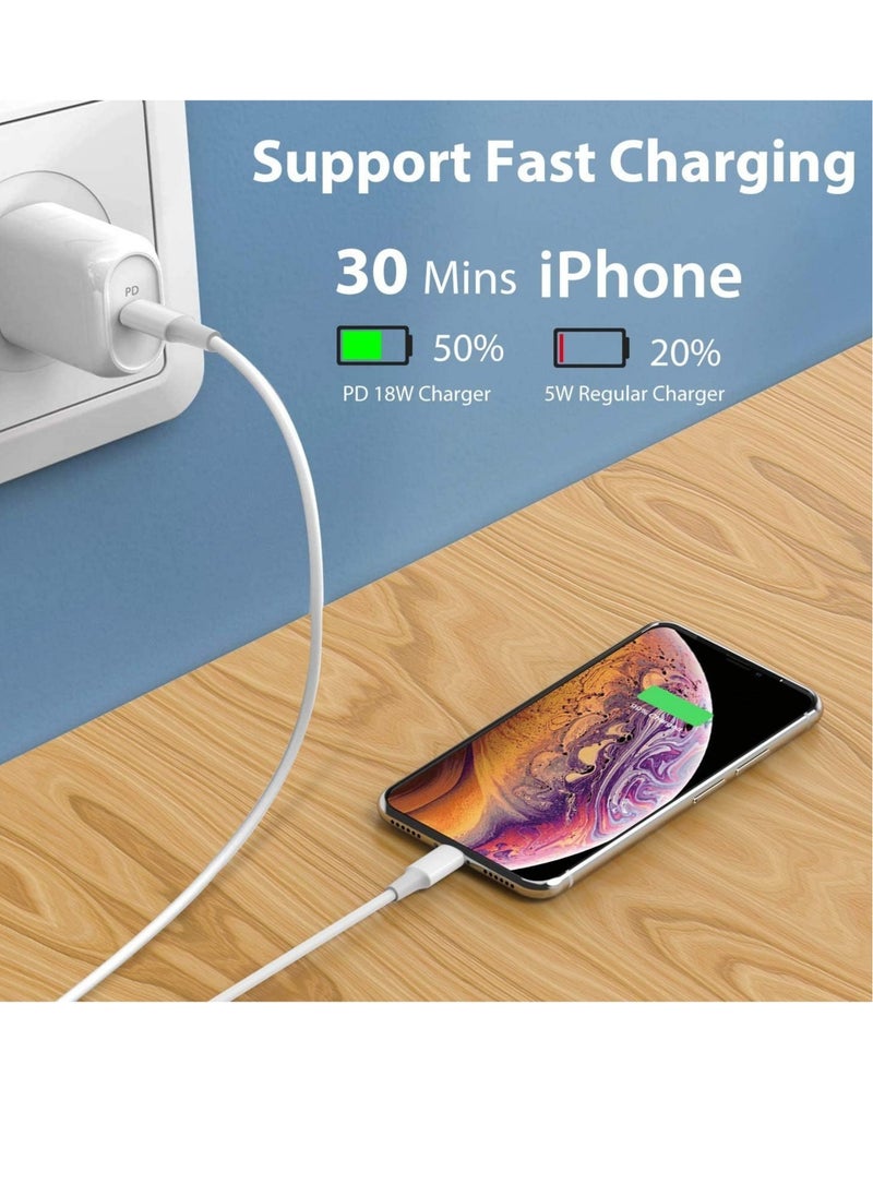 ELTRAZONE - USB C to Lightning Cable 2Pack 3FT [Apple MFi Certified] iPhone 11 Lightning to USB-C Fast Charging Cable Compatible iPhone 12 11/11 Pro/11 Pro Max/X/XS/XR/XS Max/8/8 Plus - Image 1