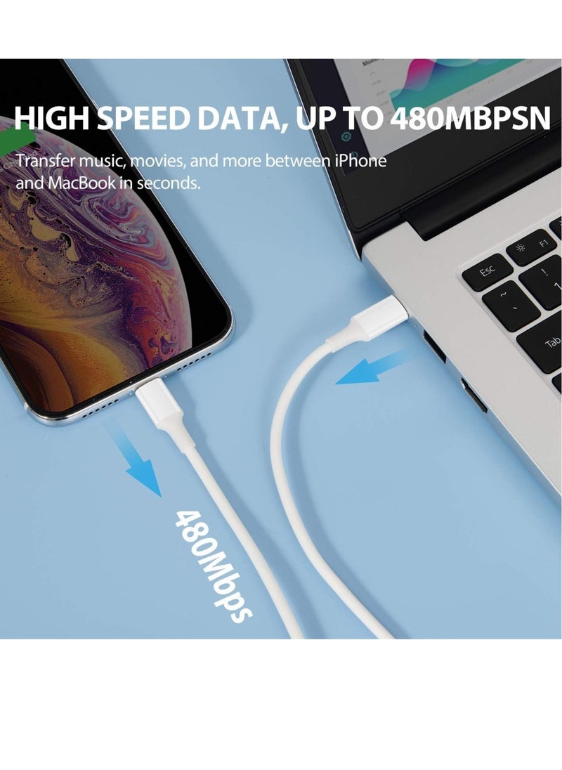 ELTRAZONE - USB C to Lightning Cable 2Pack 3FT [Apple MFi Certified] iPhone 11 Lightning to USB-C Fast Charging Cable Compatible iPhone 12 11/11 Pro/11 Pro Max/X/XS/XR/XS Max/8/8 Plus - Image 1