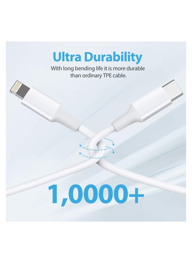 ELTRAZONE - USB C to Lightning Cable 2Pack 3FT [Apple MFi Certified] iPhone 11 Lightning to USB-C Fast Charging Cable Compatible iPhone 12 11/11 Pro/11 Pro Max/X/XS/XR/XS Max/8/8 Plus - Image 1