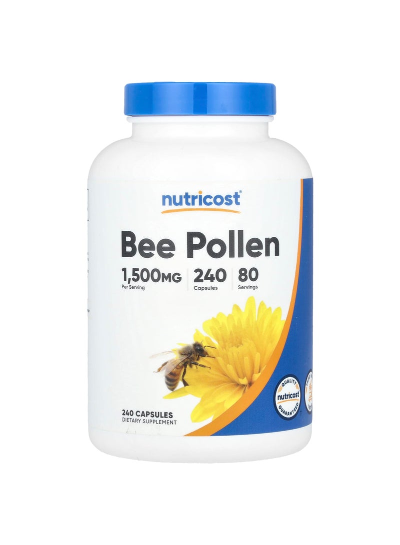 Nutricost Bee Pollen, 240 Capsules (500 mg per Capsule)