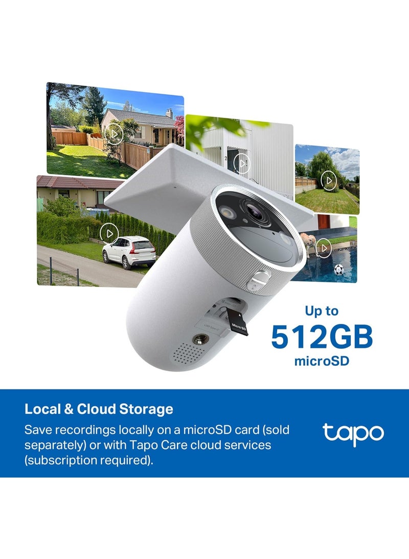 tapo 4K Outdoor Battery Camera Wireless, Security Camera with Integrated Solar Panel, Person/Vehicle/Pet Detection, Works w/Alexa & Google Assistant, Color Night Vision, SD/Cloud Storage, C465 - Image 5