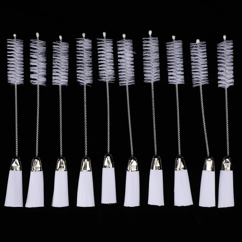 Double-Ended Cleaning Brush: Stainless Steel & Nylon Construction - Reach Hard-To-Reach Areas Lint Cleaning Brush for Sewing Machine, Computer Keyboard & Household Cleaning - Image 1