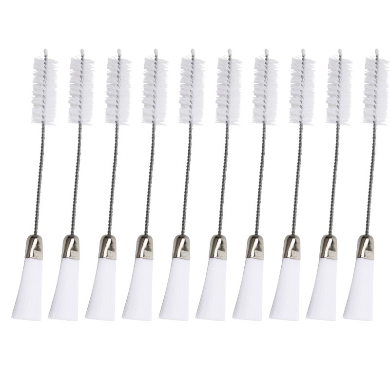 Double-Ended Cleaning Brush: Stainless Steel & Nylon Construction - Reach Hard-To-Reach Areas Lint Cleaning Brush for Sewing Machine, Computer Keyboard & Household Cleaning - Image 4