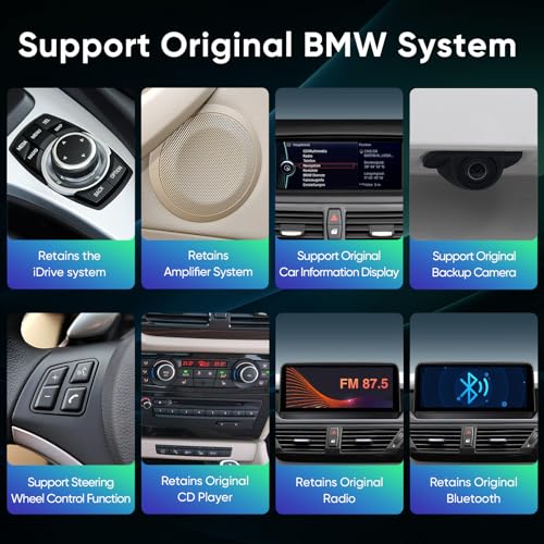 AINAVI 10.25 inch Touch Screen for BMW X1 E84 2009-2015 CIC System,Built-in Wireless Apple CarPlay Android Auto Bluetooth Upgrade Stereo Car Radio Retain Original Amplifer - Image 4
