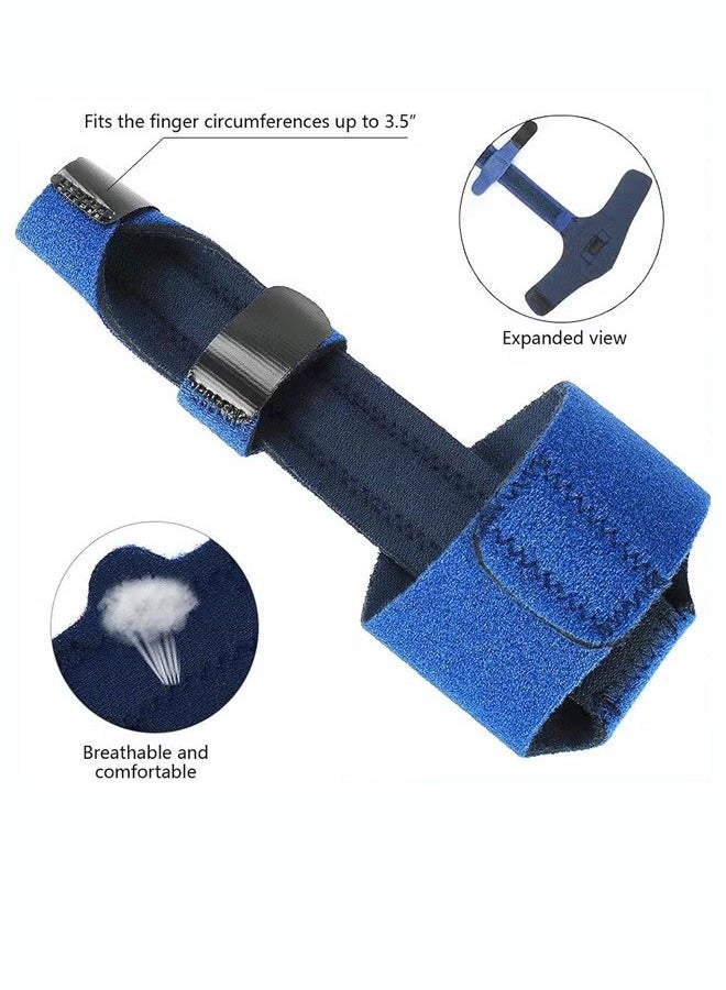 Unewshi Finger Extension Splint for Trigger Finger Mallet Finger Finger Knuckle Immobilization Finger Fractures Wounds Post-Operative Care and Pain Relief Malleable Metallic Hand Splint Finger Support  - Image 3