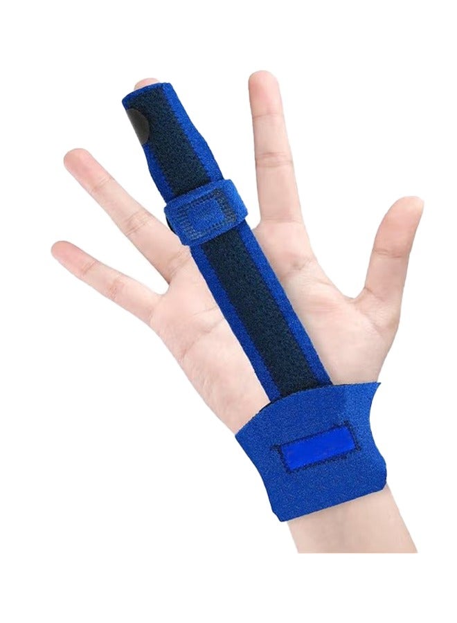 Unewshi Finger Extension Splint for Trigger Finger Mallet Finger Finger Knuckle Immobilization Finger Fractures Wounds Post-Operative Care and Pain Relief Malleable Metallic Hand Splint Finger Support  - Image 1