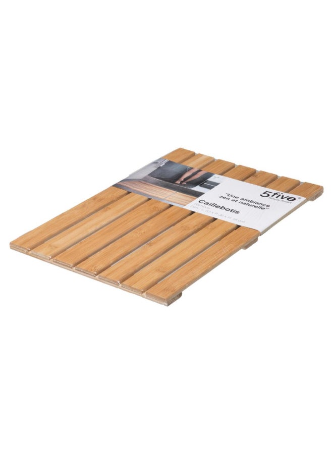 Five Simply Smart Rectangular Small Bamboo Duckboard Brown 1.6 x 36 x 53 cm 155989 - Image 2