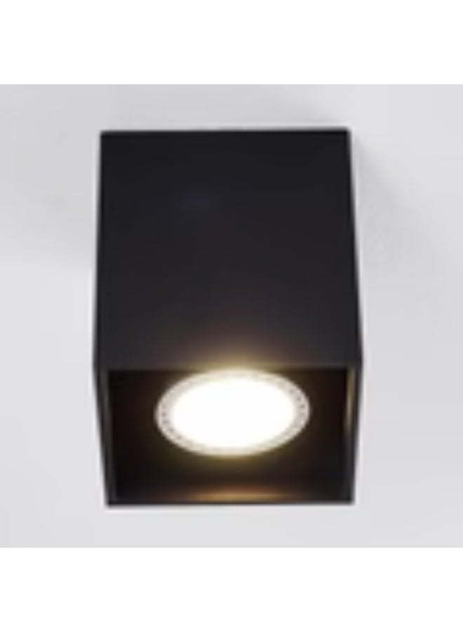 مصباح سقف مستطيل حديث أسود مفرد - Image 3