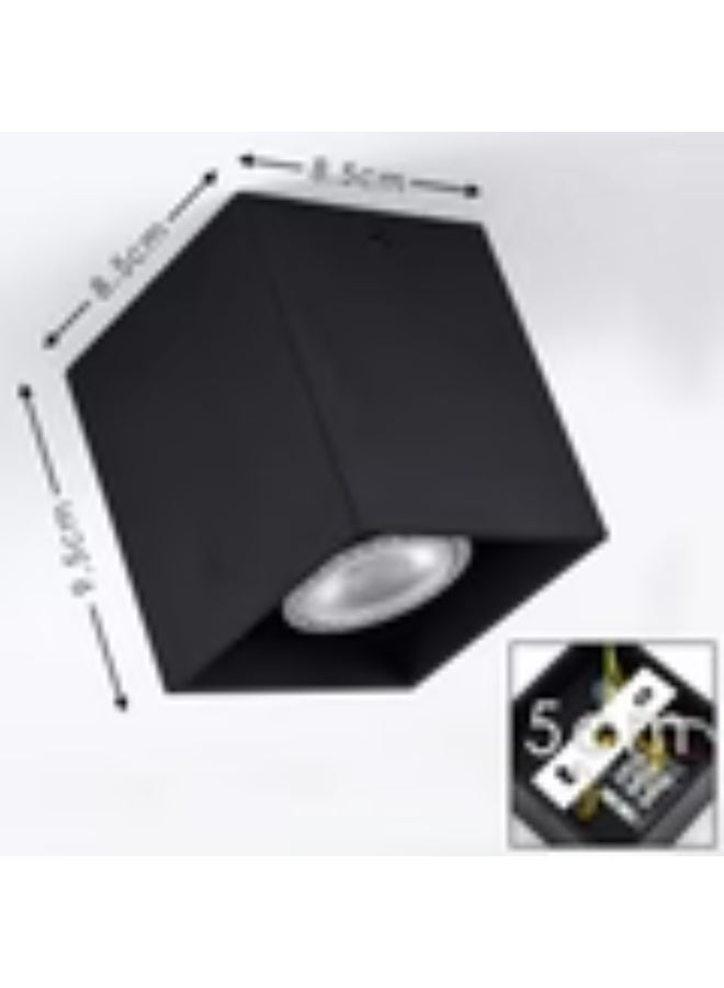 مصباح سقف مستطيل حديث أسود مفرد - Image 2