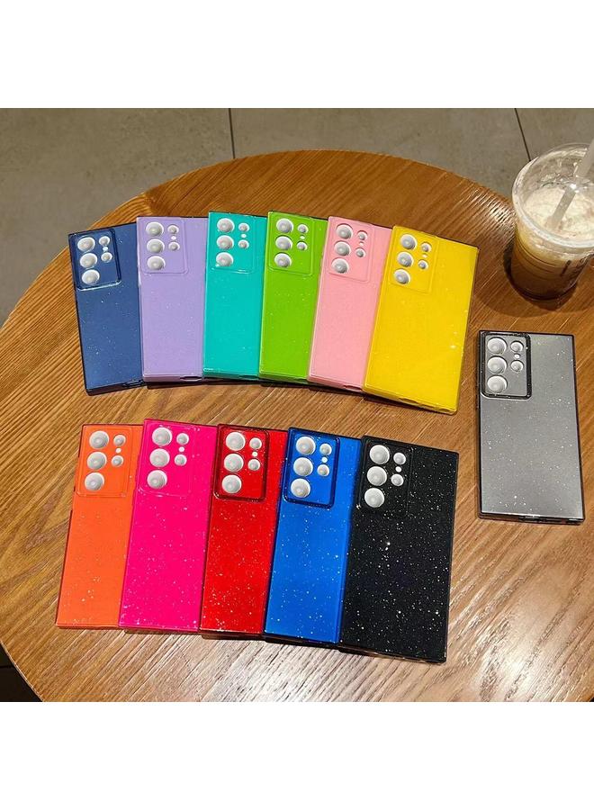 S-TOP Case For Samsung Galaxy S24 Ultra 5G Jelly Glitter Solid Color TPU Phone Case - Image 2
