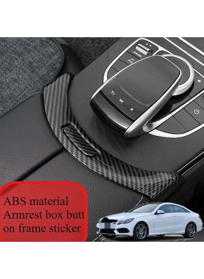 Black 2 Piece Set Center Console Button Cover For 15 21 C Class 16 23 E Class Models - Image 5