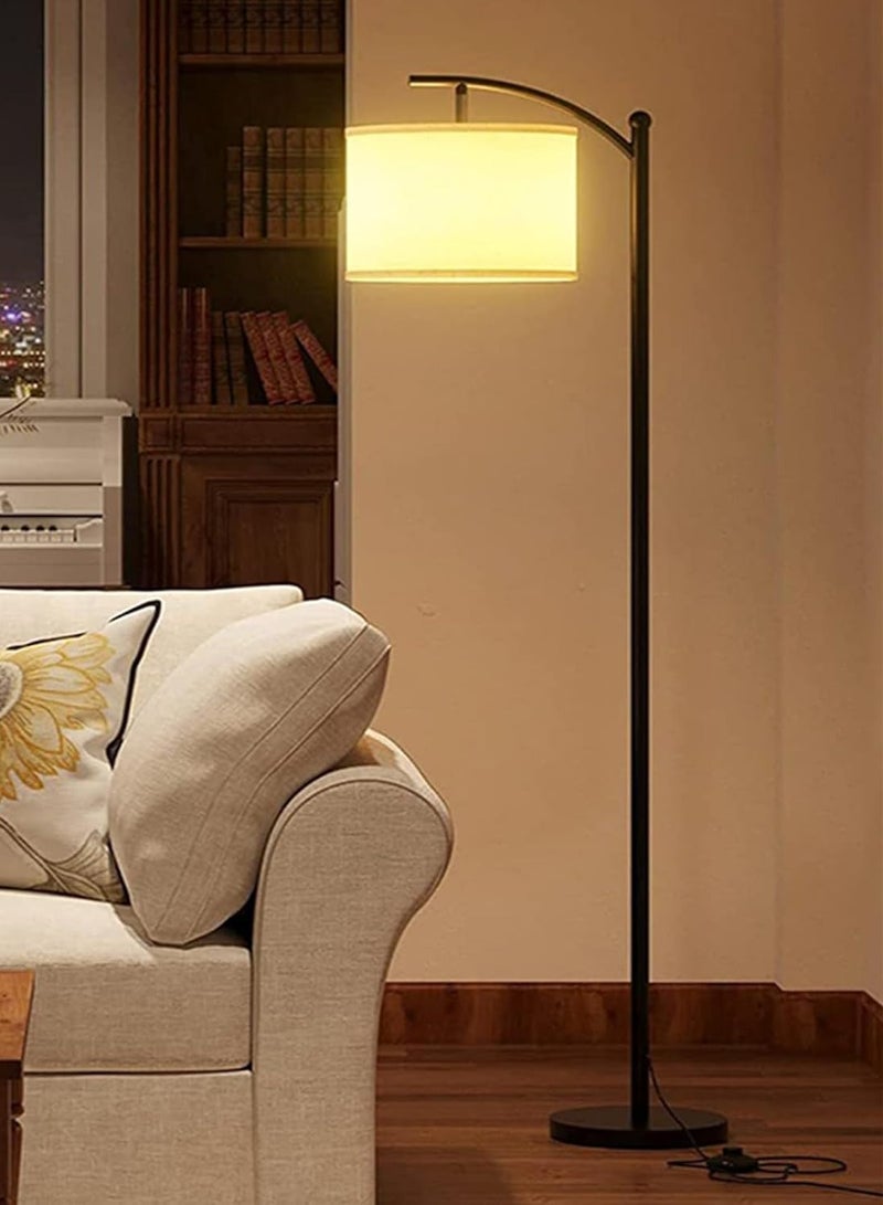 PRIMO PLUS Modern Retro Warm LED Floor Lamp With White Light3 Colors Adjustable Standing Lamp With Hanging Linen Light For Living Room Bedroom Office Soft Light - Image 1