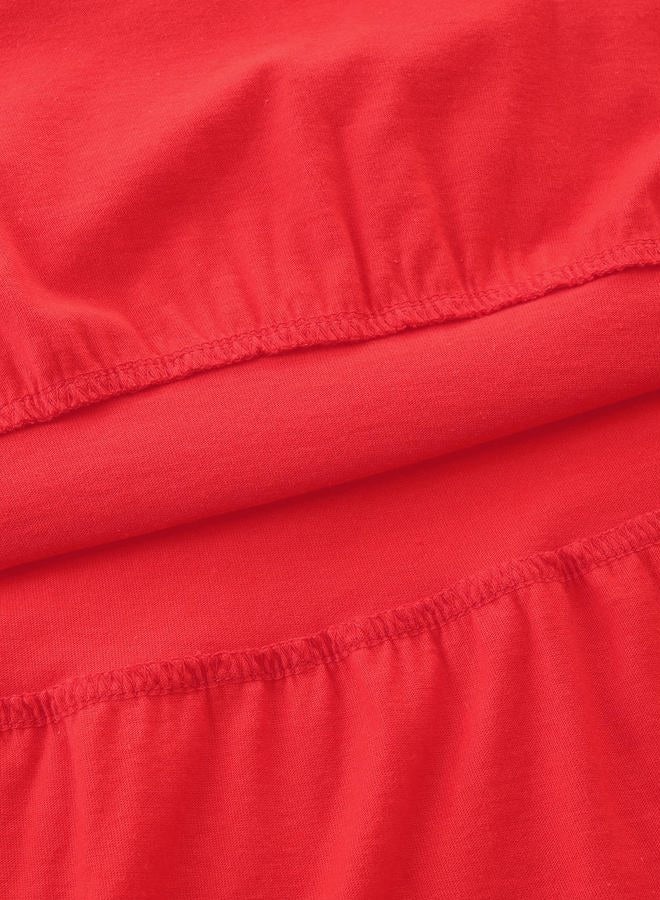 Bumeex Big Kids Tween Girl's Fall Dress Christmas Red Long Sleeve Cotton Casual Spring Swing Twirly Dresses Clothes Outfits Clothing 8-9 Years - Image 5
