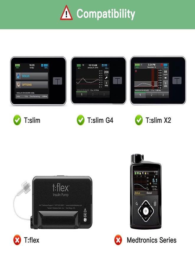 MEDMAX PU Leather Protective Case for Tandem T:Slim X2 / T:Slim Insulin Pumps, Lightweight Diabetic Storage Carrying Case with Belt Clip (Black-Upgraded) - Image 2