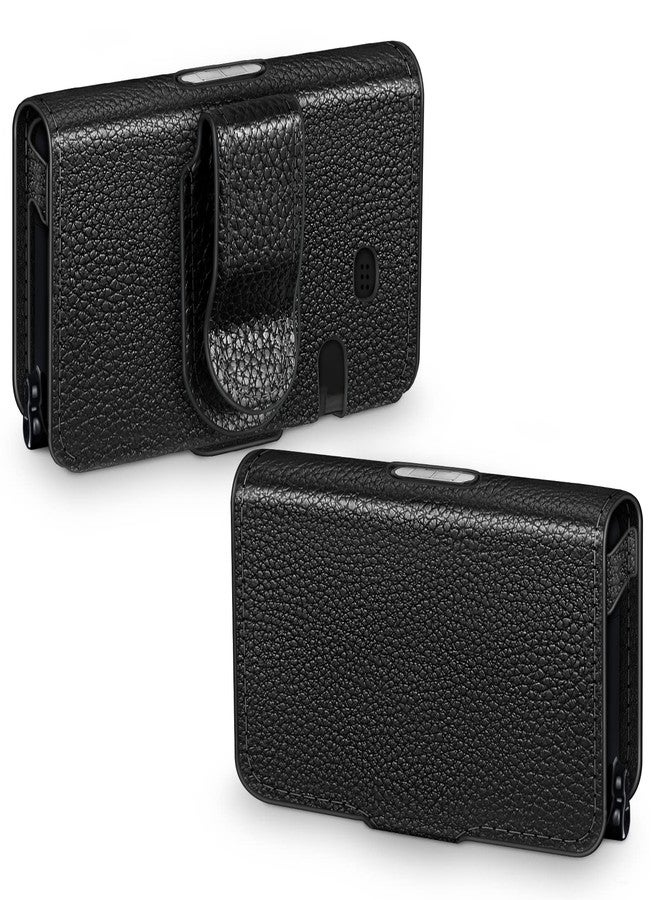 MEDMAX PU Leather Protective Case for Tandem T:Slim X2 / T:Slim Insulin Pumps, Lightweight Diabetic Storage Carrying Case with Belt Clip (Black-Upgraded) - Image 1
