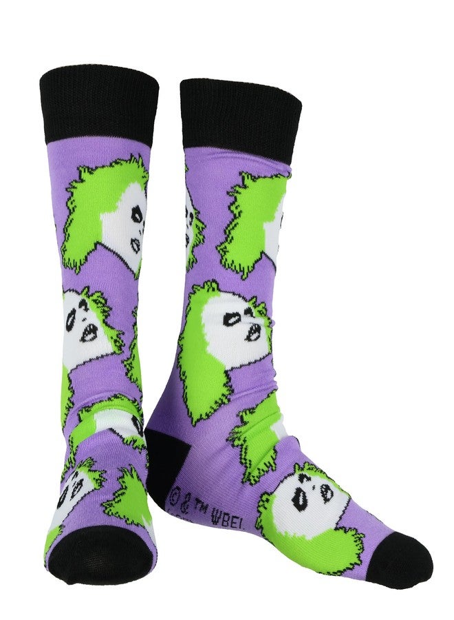 HYP Beetlejuice Socks Adult Assorted Character Designs 5-Pair Adult Crew Socks (Fits Shoe Size 6-12) - Image 4