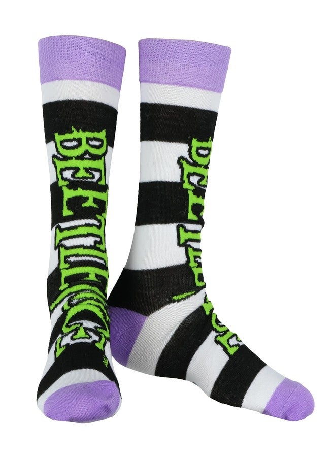 HYP Beetlejuice Socks Adult Assorted Character Designs 5-Pair Adult Crew Socks (Fits Shoe Size 6-12) - Image 5