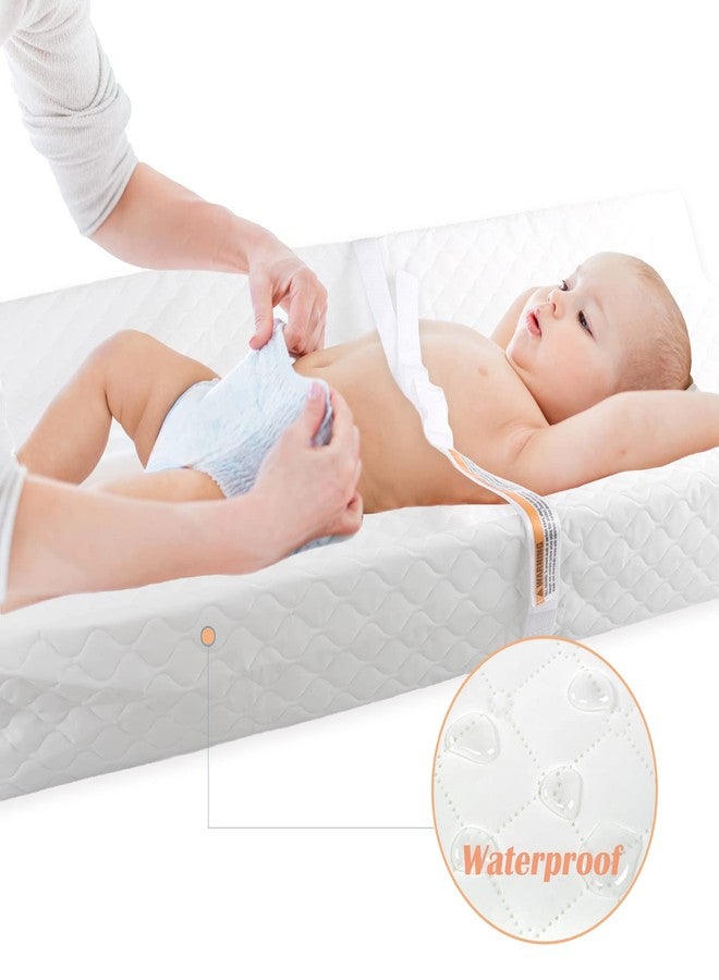 BBjixiang Baby Diaper Changing Table Pad with Waterproof Cover, Contour Changing Pad for Dresser Top 32”×16” - Image 3