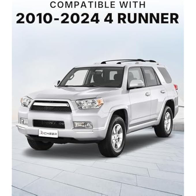 rayihni Roof Rack Aluminum Cross Bars for 2010-2024 4 Runner with Side Rails, Cargo Racks Rooftop Luggage Canoe Kayak Bicycle roof Bag - Image 3