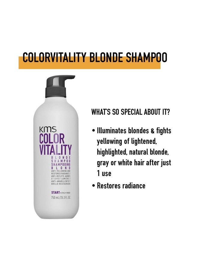 كي أم أس شامبو كولور فيتاليتي للشعر الأشقر 750 مل - Image 2