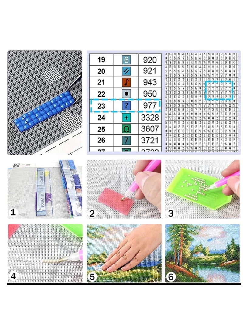 STRATEG DIY 5D Round Diamond Painting Multicolor - Image 5