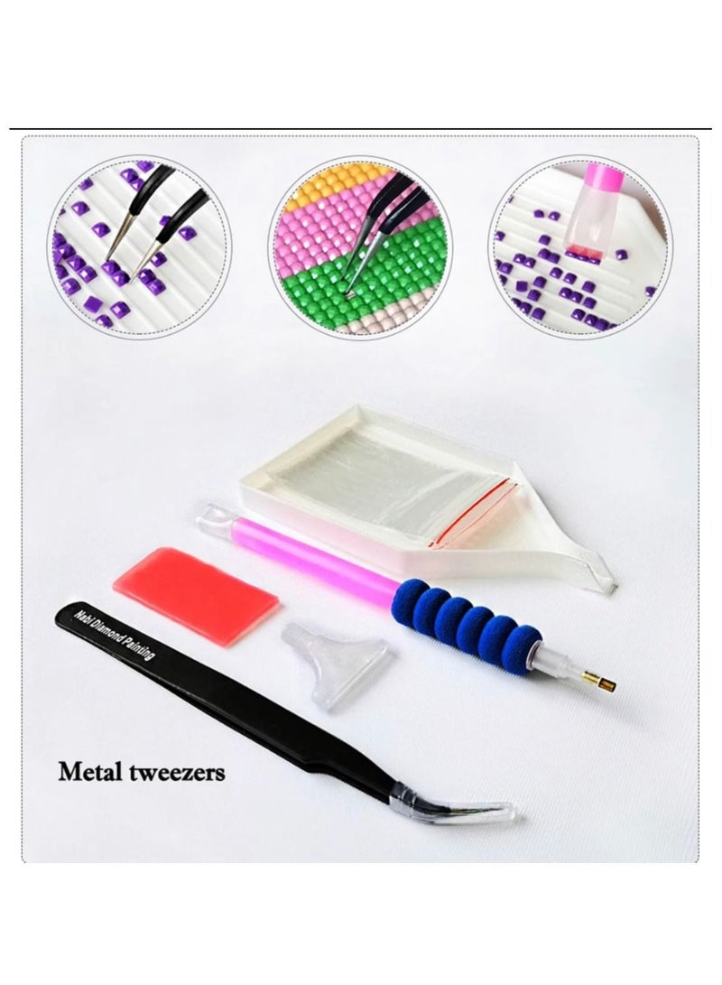 STRATEG DIY 5D Round Diamond Painting Multicolor - Image 4