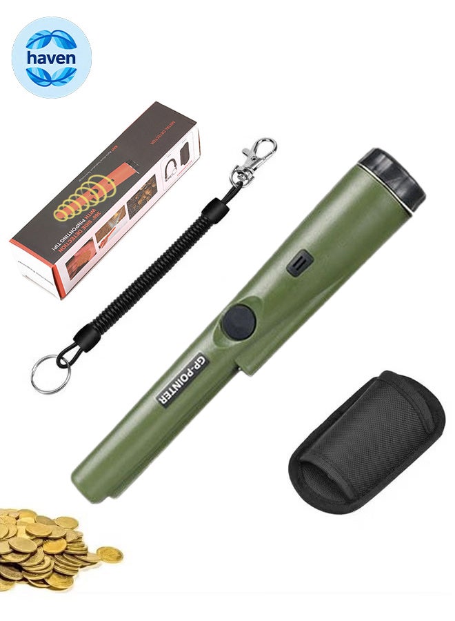 HAVEN Metal Detector, Safety Protection Handheld Metal Pinpointer Detector, Waterproof Anti-Dust Gold Detector, Treasure Pinpointing Metal Finder for Adults and Kids (No battery included） - Image 1