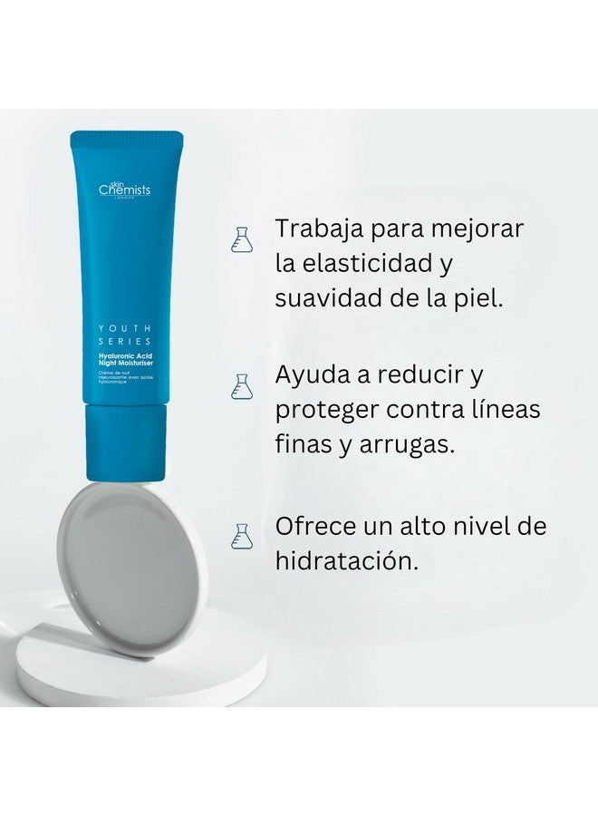 Skin Chemists Hyaluronic Acid Anti Aging Night Cream | 1% Hyaluronic Acid Infused Skin Care Anti Aging Face Moisturizer | Protects Against Fine Lines And Wrinkles |1.69 Fl Oz - Image 2