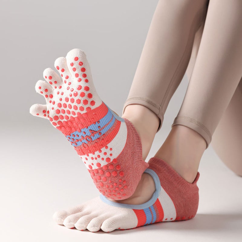 Women's Non-Slip Toe Socks for Yoga & Pilates - Image 2