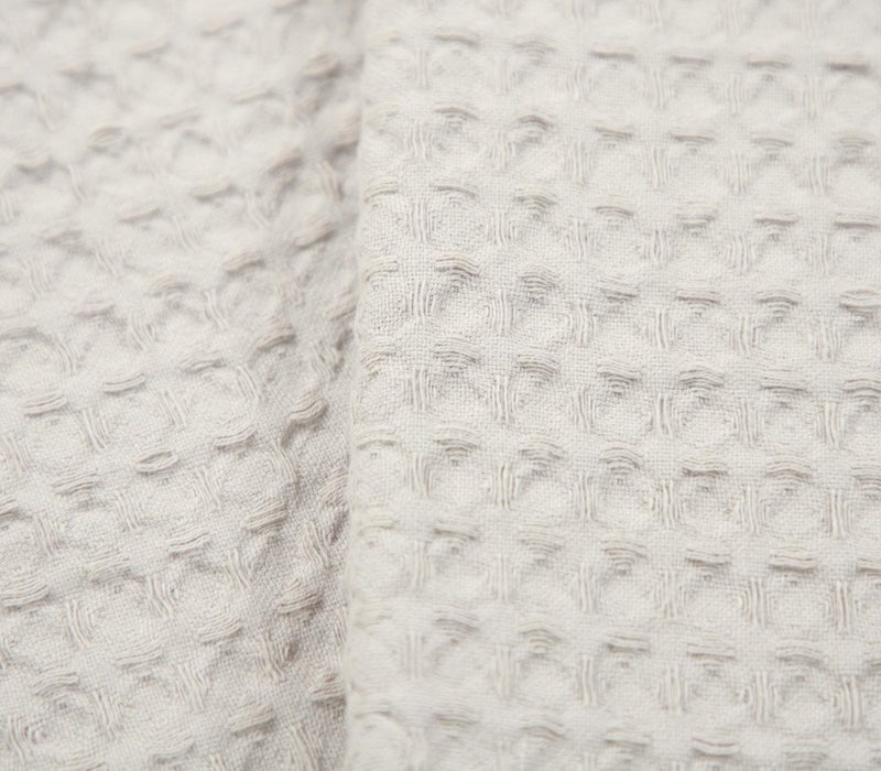 HILLFAIR 100% Combed Cotton Blanketâ€“ King Size Bed Blanketsâ€“ Warm Soft All Season Breathable Lightweight Summer Blanketsâ€“ Waffle Weave Home Decor Bed Blanket- Ivory King Bed Cotton Blankets/Bedcovers - Image 5