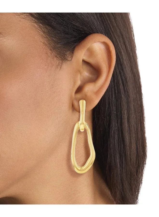 CALVIN KLEIN  CK Statement Links Collection Pendant Earrings For Women In Yellow Gold - 35000750 for Women | Best Price UAE