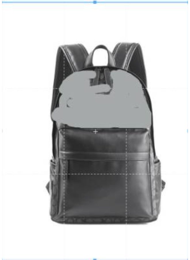 Leather Laptop Backpack for Men Women, School College Bookbag Casual Travel Daypack