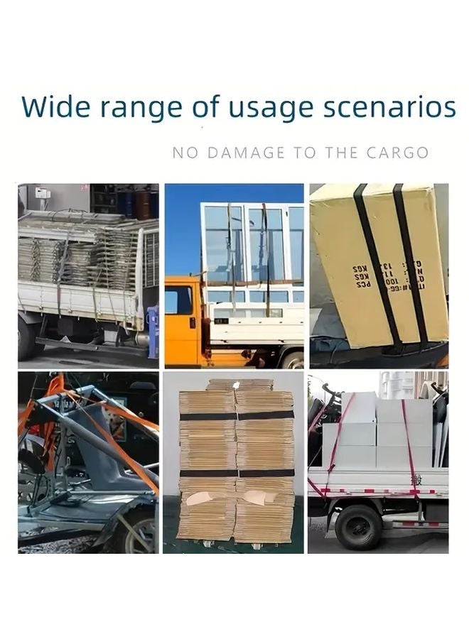 Anti Slip Handle Automatic Locking Telescopic Cargo Strap Orange For Motorcycle Luggage - Image 5