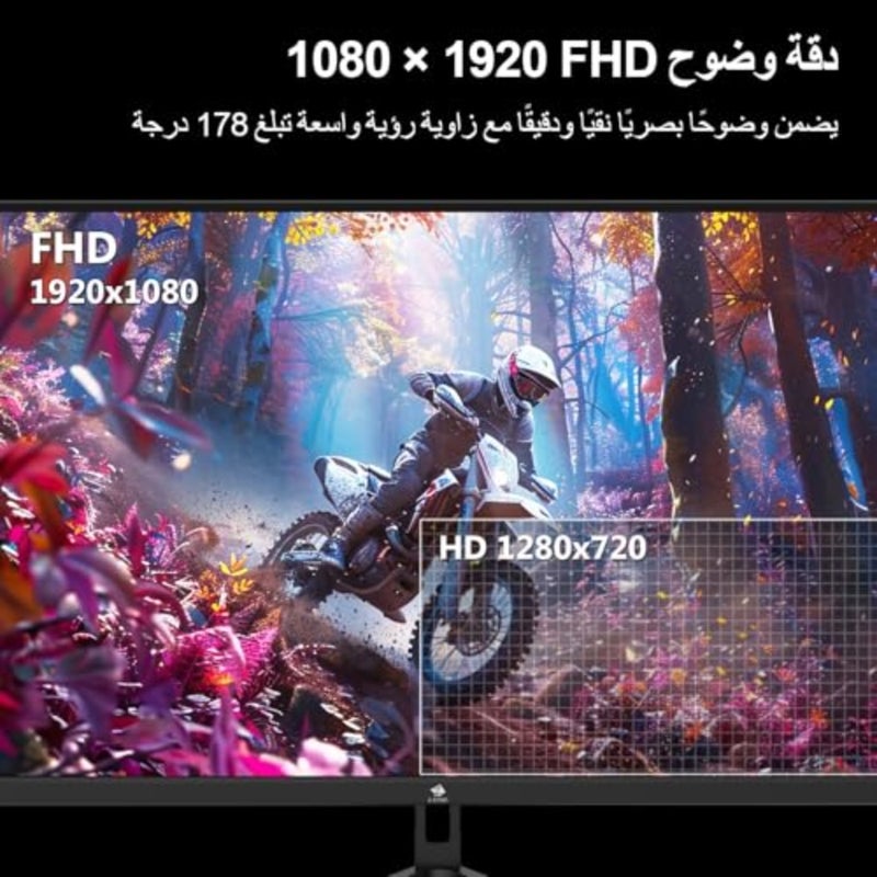 شاشة ألعاب Z-Edge مقاس 24.5 بوصة، بحد أقصى 240 هرتز، FHD، 1 مللي ثانية، VA LED، Freesync، 5000:1، UG25F 1 مللي ثانية/350cd/m²Brightness/16.7 مليون لون/HDR/16:9/VESA/HDMI x2 وDP x 1 - Image 4